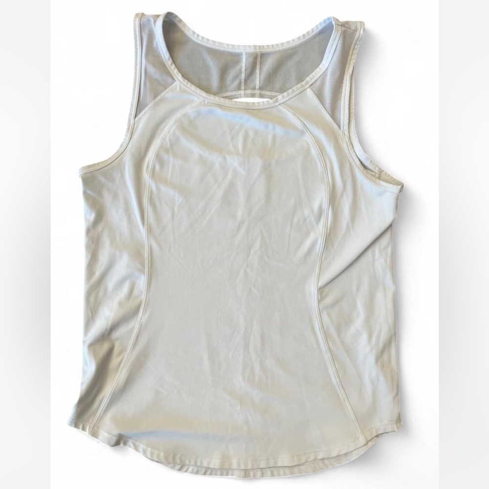 As Revival White Sleeveless Activewear Tank